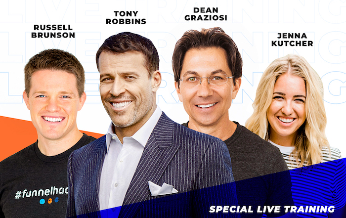 Stefan talks about the Knowledge Broker Blueprint 2.0 Live Training With Tony Robbins, Dean Graziosi & Russell Brunson
