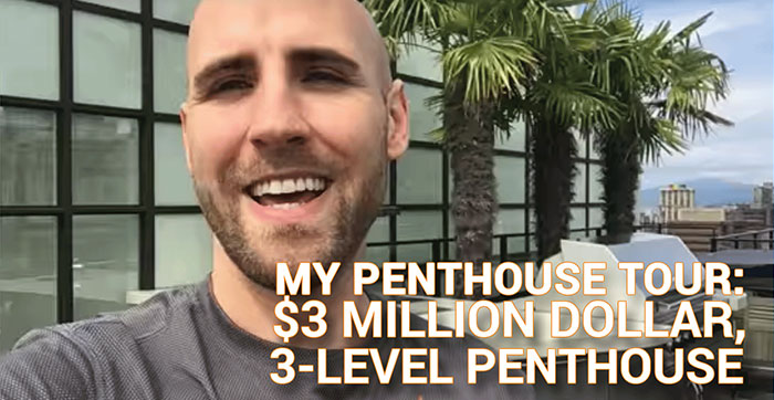 My Penthouse Tour: $3 Million Dollar, 3-Level Penthouse on 27th Floor in Vancouver